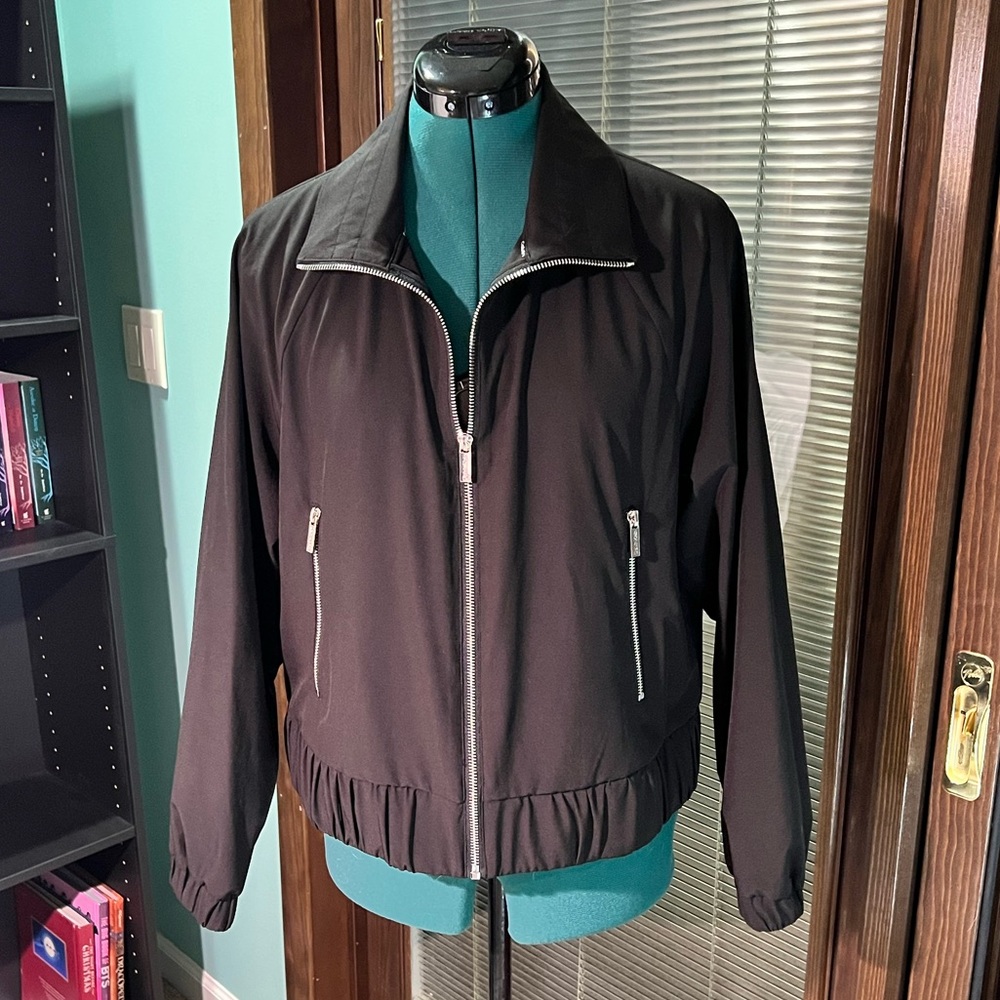 Calvin Klein Black Lightweight Bomber Jacket size medium